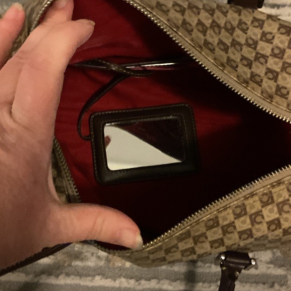 Liz Claiborne Brown Patterned Shoulder Bag - Picture 9 of 12